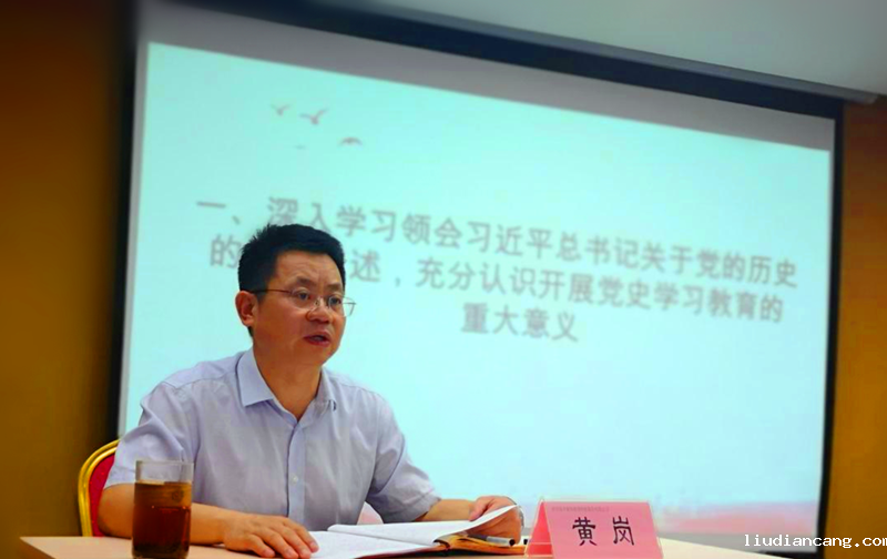 公司副总经理黄岗到新能中泰公司开展党史学习教育专题宣讲