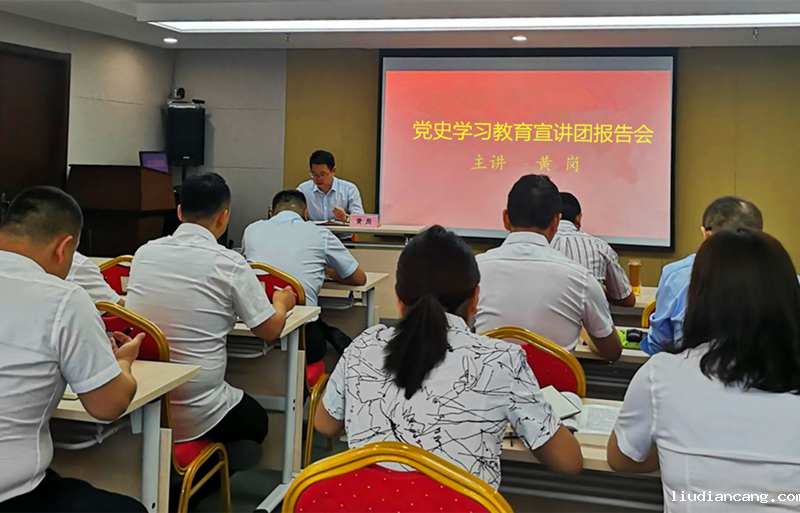 公司副总经理黄岗到新能中泰公司开展党史学习教育专题宣讲